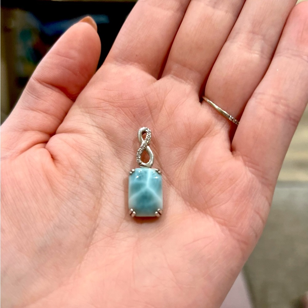 Genuine Larimar Pendant